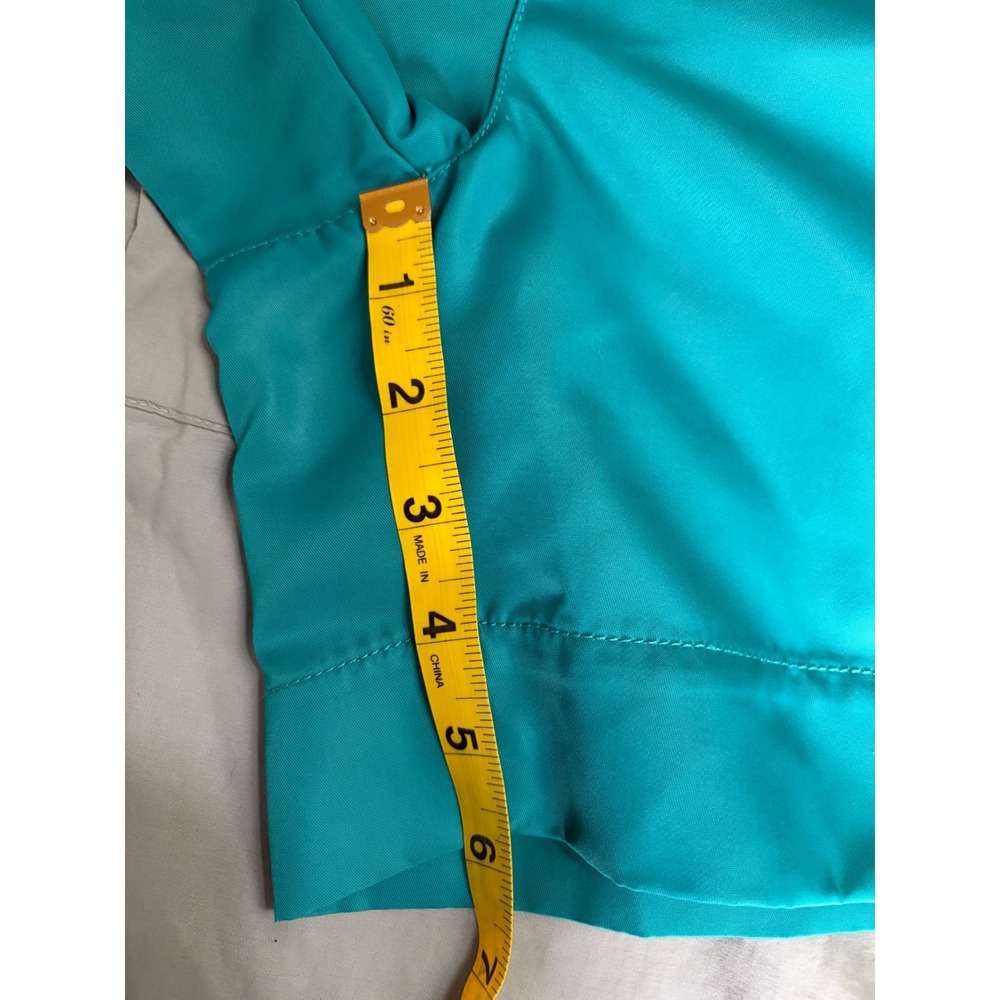 Free People FP Movement The Way Home Shorts Teal Blue Smocked Waist Small NEW - Picture 5 of 5